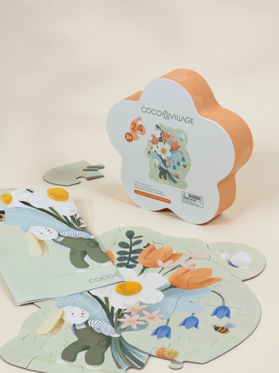 Early Learners Puzzle – Coco in Bloom (24 pcs) - Coco Village Toys sold by Rosebud & Jo