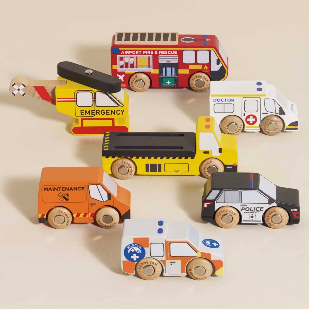 Emergency Helicopter & Rescue Cars - Le Toy Van, Inc. Toys sold by Rosebud & Jo