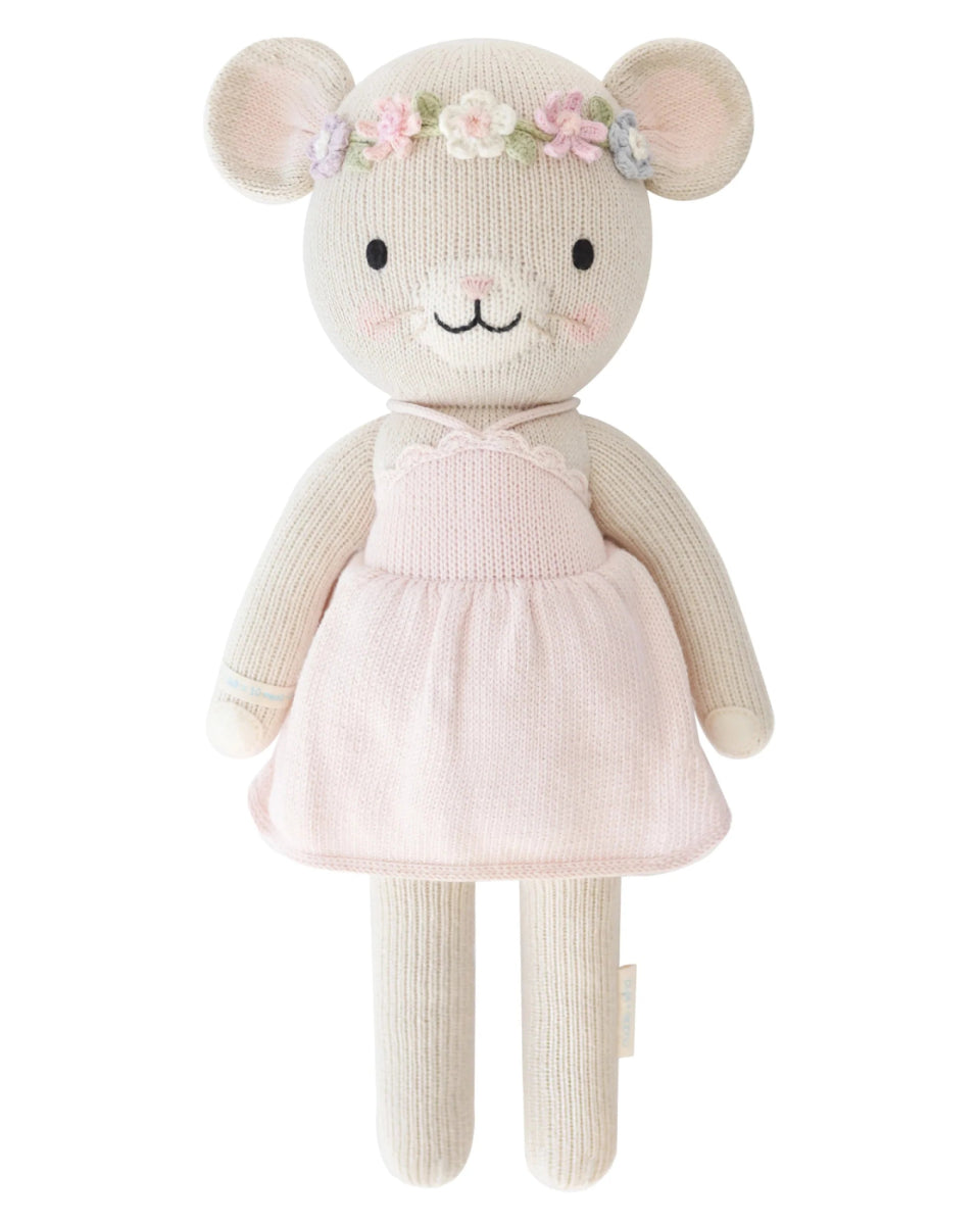 Emma the Mouse - Cuddle + Kind Stuffed Animals sold by Rosebud & Jo