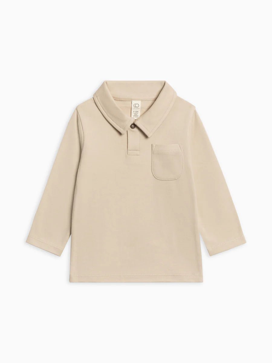 Ervin Button Collar Long Sleeve Shirt - Colored Organics Baby & Toddler Clothing sold by Rosebud & Jo