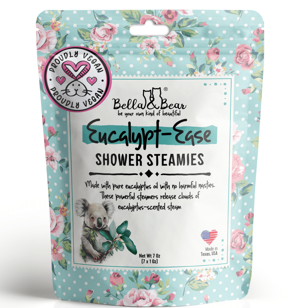 Shower Steamies Natural Eucalyptus Aromatherapy Bella & Bear Skincare sold by Rosebud & Jo