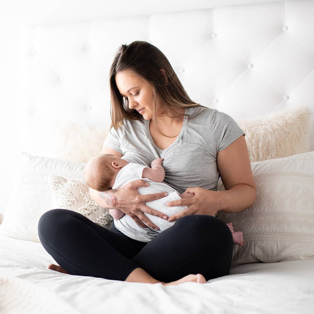 Everyday Nursing & Maternity T-shirt With Pocket - Kindred Bravely Maternity Clothes sold by Rosebud & Jo