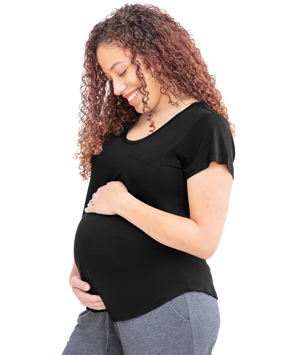 Everyday Nursing & Maternity T-shirt With Pocket - Kindred Bravely Maternity Clothes sold by Rosebud & Jo
