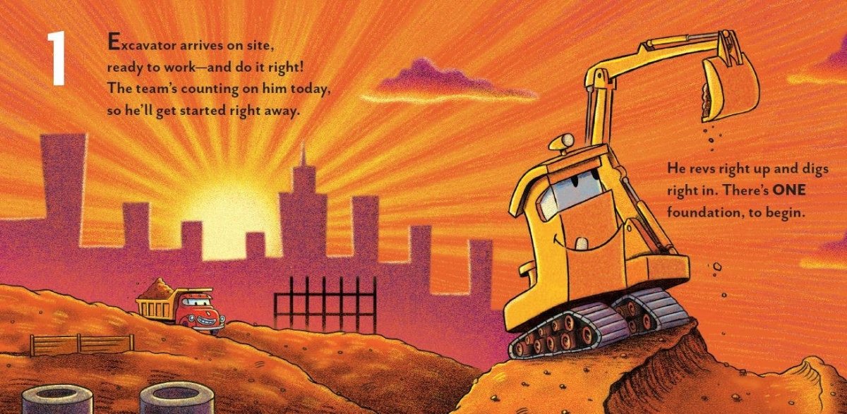 Excavator's 123 - Chronicle Books Books sold by Rosebud & Jo