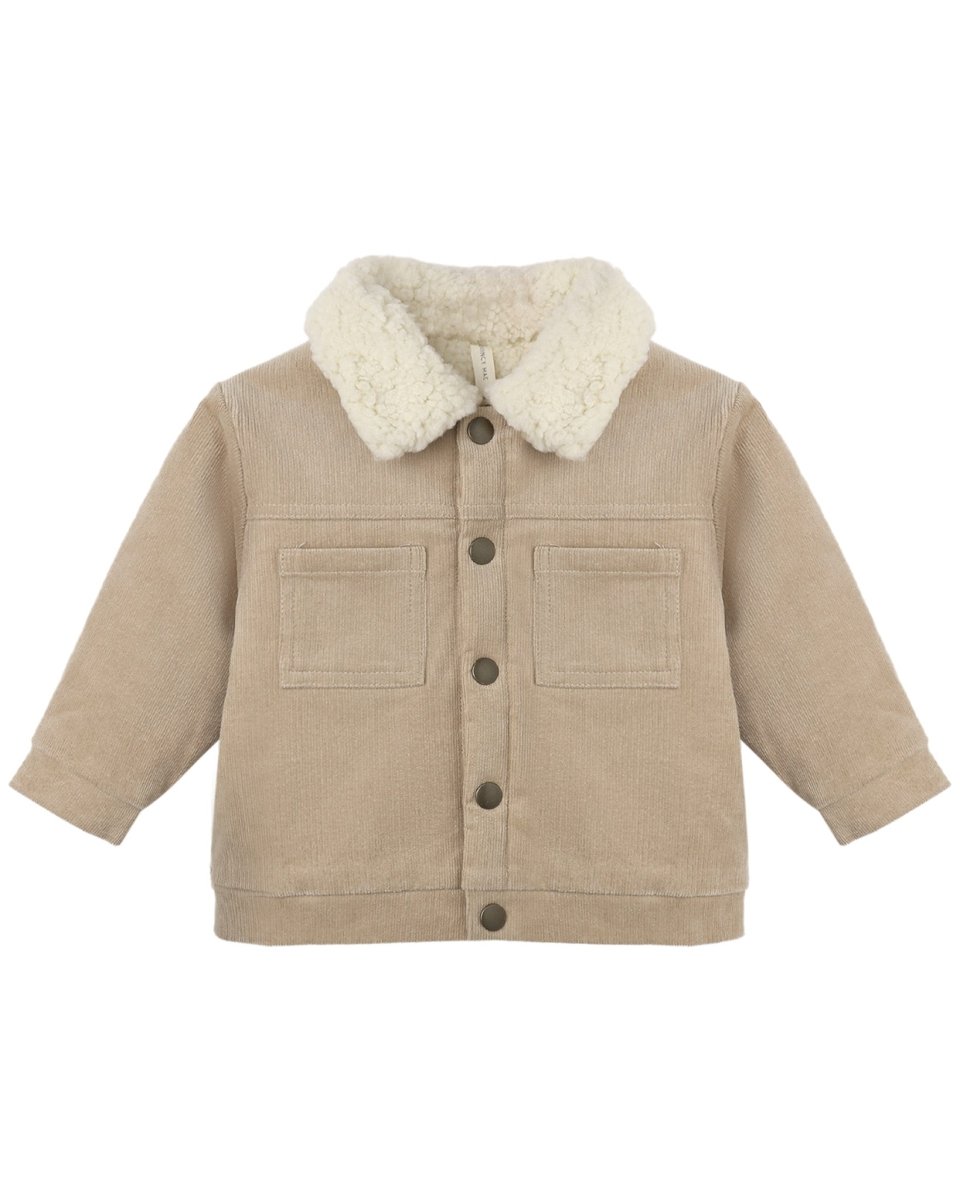 Ezrah Jacket || Latte - Quincy Mae Outerwear sold by Rosebud & Jo