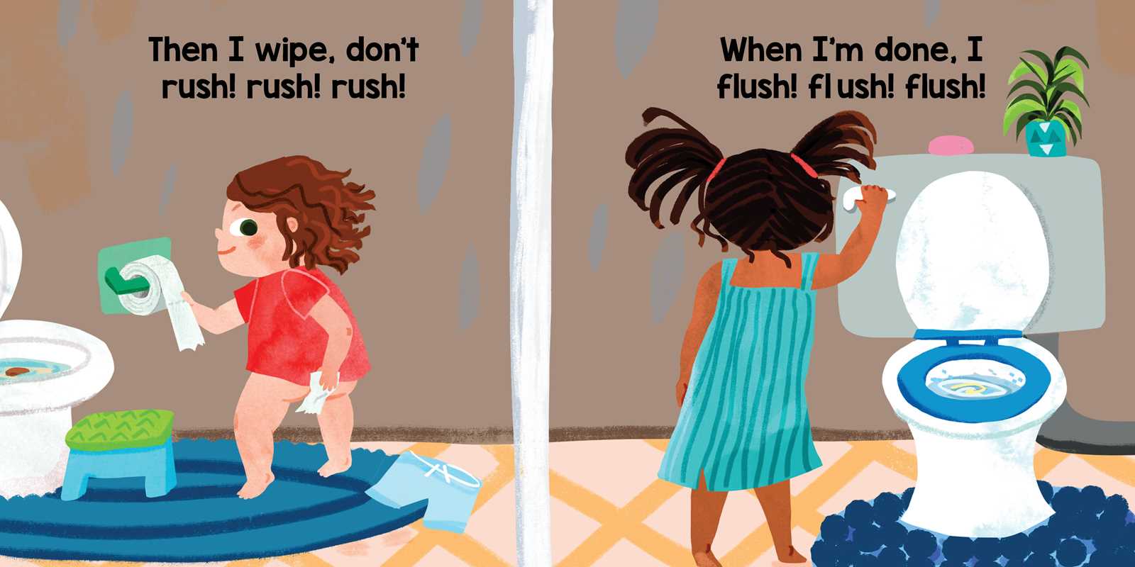 Flush! Flush! Flush! (A Baby Steps Potty Training Board Book for Toddlers) by Douglas Florian
