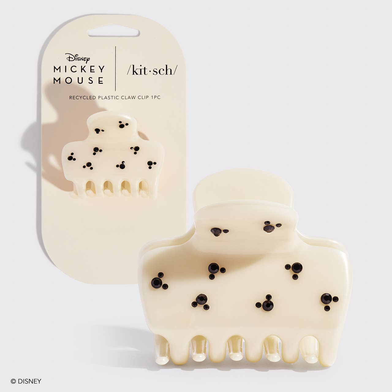 Mickey and Minnie Recycled Puffy Claw Clip