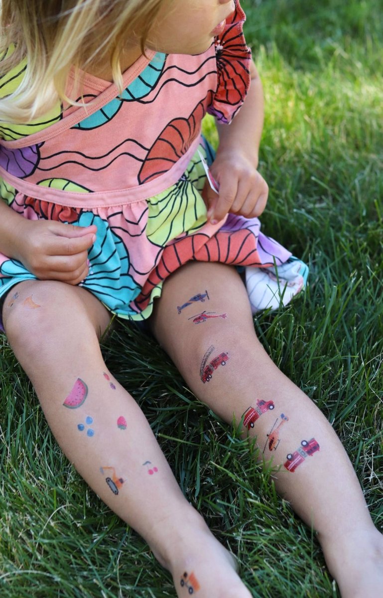 Firetruck Temporary Tattoos for Kids - Saint & Company Toys sold by Rosebud & Jo