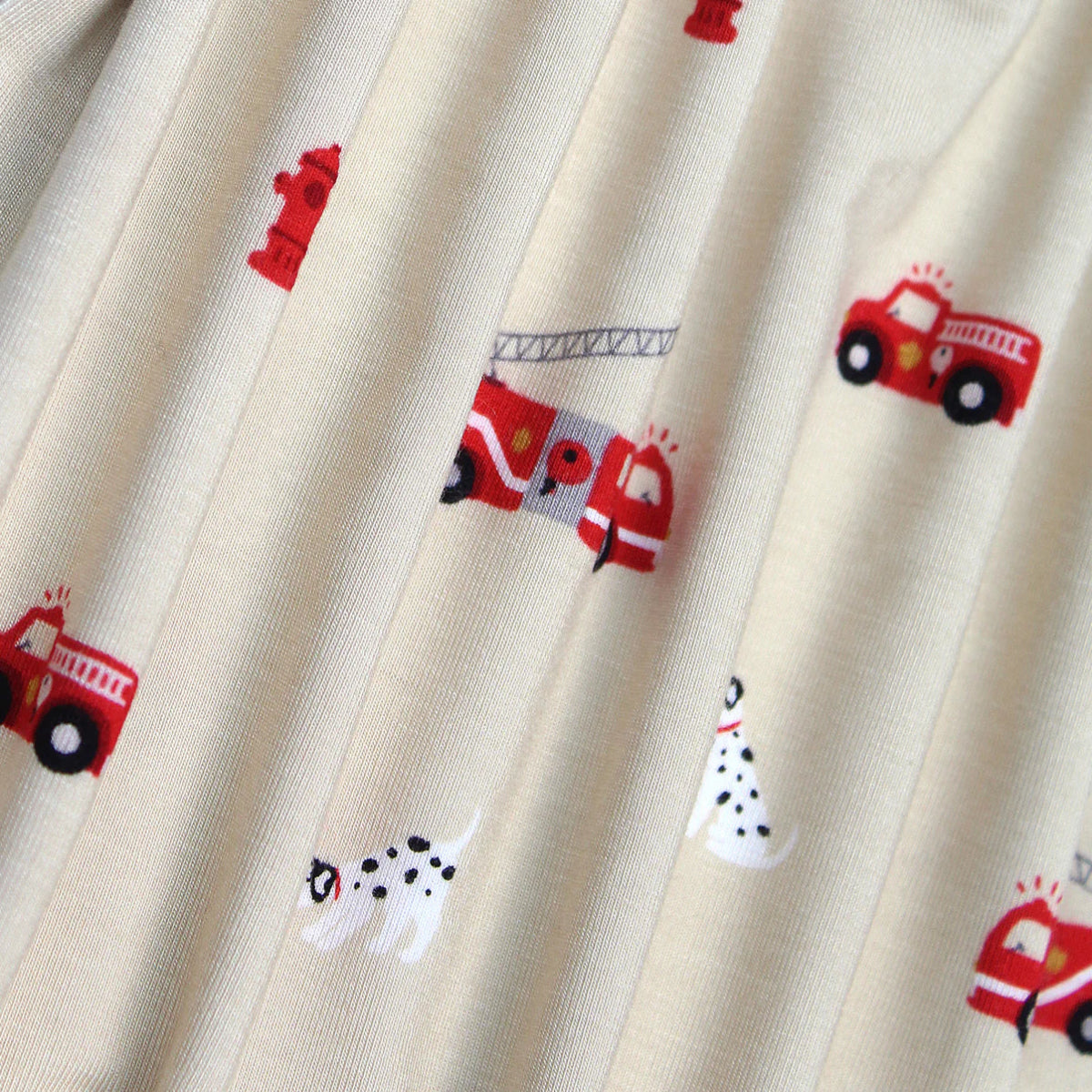 Firetruck Two - piece Pajama Set - Brave Little Ones Baby & Toddler Clothing sold by Rosebud & Jo