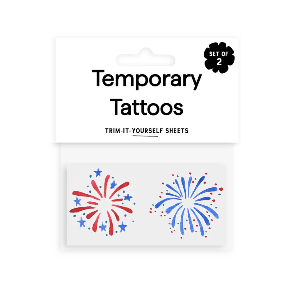 Fireworks Temporary Tattoos - Saint Tattoos Toy sold by Rosebud & Jo