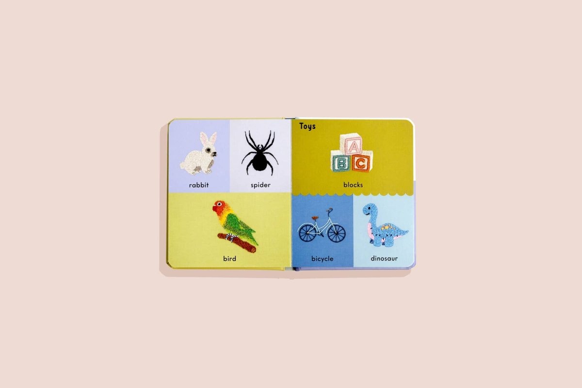 First Words with Cute Embroidered Friends - Paige Tate & Co. Book sold by Rosebud & Jo