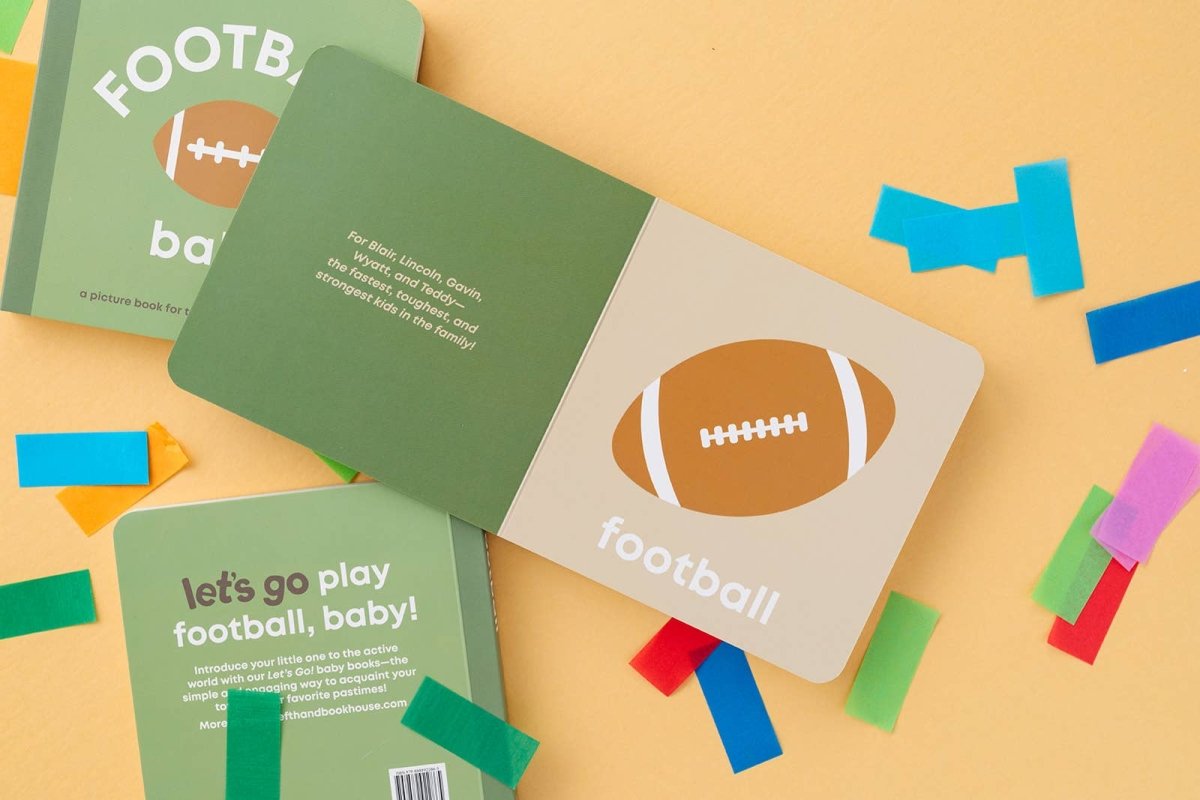 Football Baby Book - Left Hand Book House sold by Rosebud & Jo