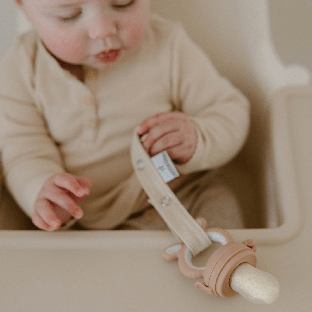 Forage Feeder – Silicone Baby Teether & Self - Feeding Starter - Moss and Fawn Teether sold by Rosebud & Jo