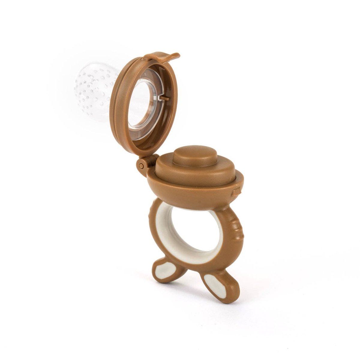 Forage Feeder – Silicone Baby Teether & Self - Feeding Starter - Moss and Fawn Teether sold by Rosebud & Jo