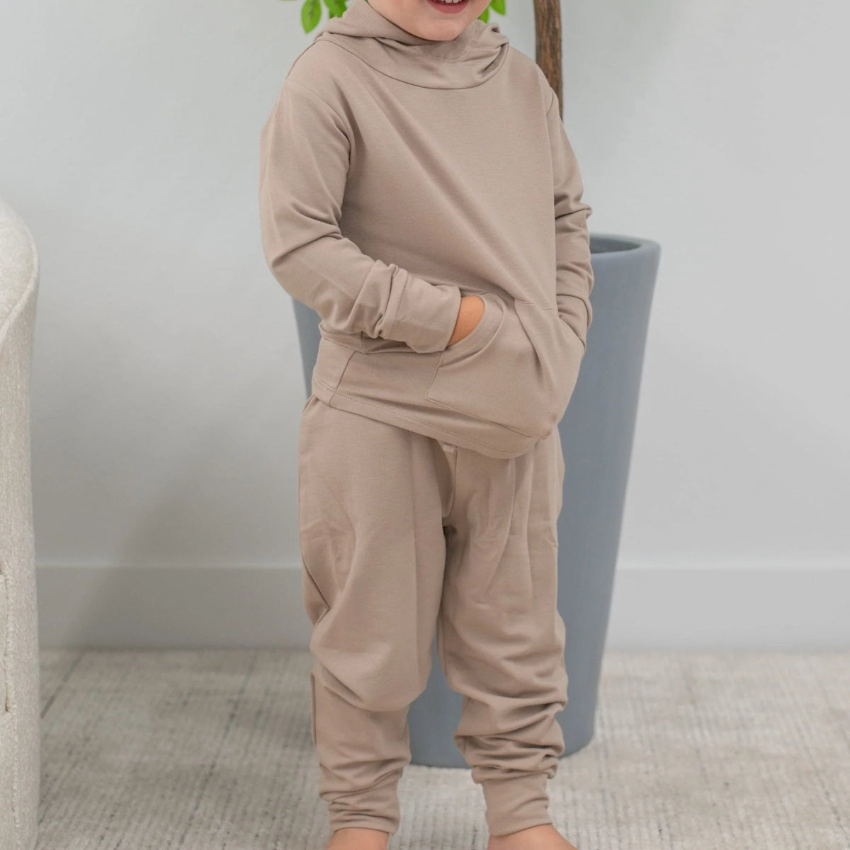 French Terry Hooded Jogger Set - Sweet Bamboo Baby & Toddler Clothing sold by Rosebud & Jo