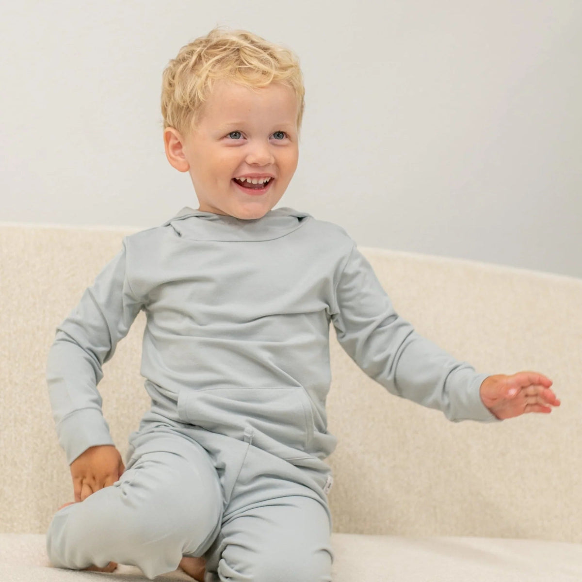 French Terry Hooded Jogger Set - Sweet Bamboo sold by Rosebud & Jo