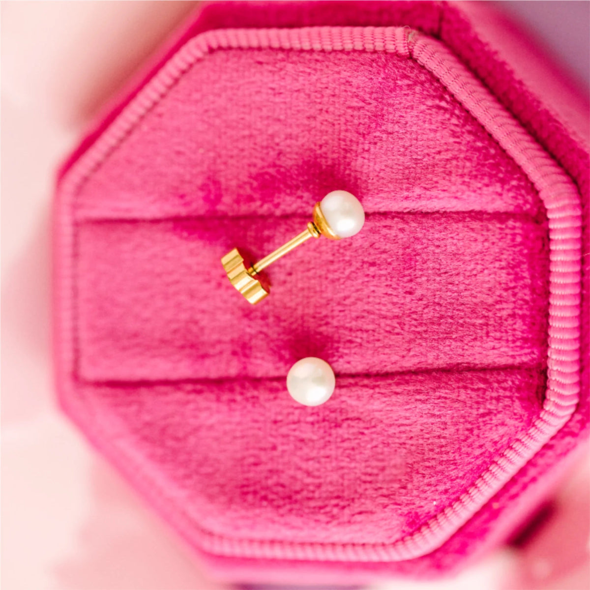 Fresh Water Pearl Earring Studs - Pierced Co. Jewelry sold by Rosebud & Jo
