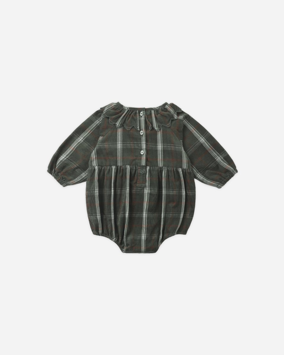 Freya Romper Holiday Plaid - Rylee + Cru Romper sold by Rosebud & Jo