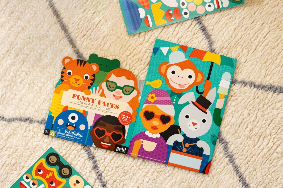 Funny Faces Sticker Activity Set - Chronicle Books Stickers sold by Rosebud & Jo