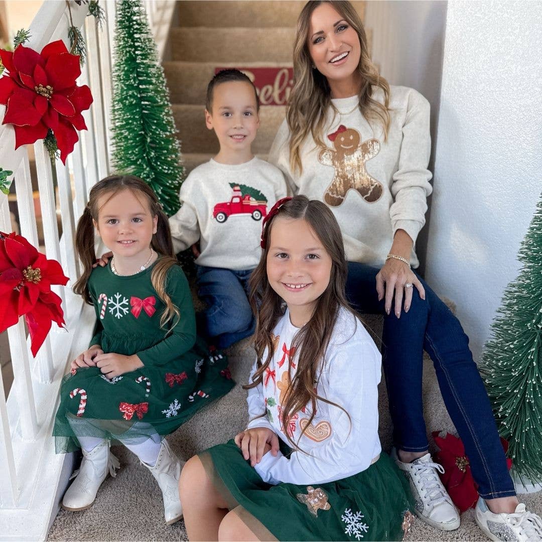 Gingerbread Cutie Christmas Long Sleeve Shirt - Sweet Wink Tops sold by Rosebud & Jo