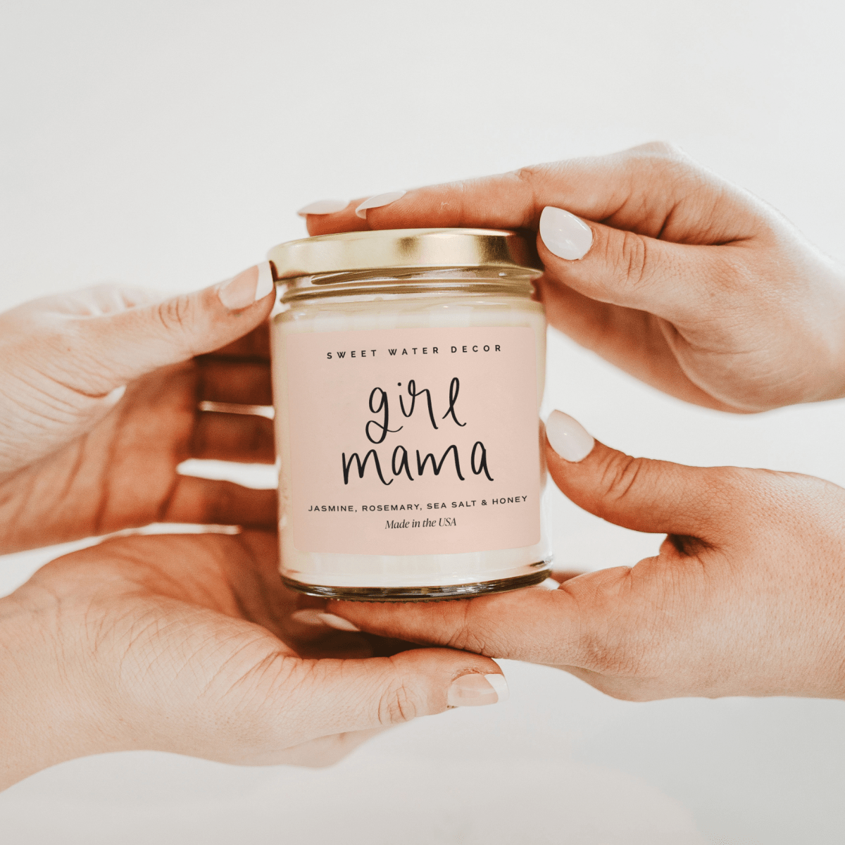 Girl Mama 9 oz Soy Candle - Sweet Water Decor Candle sold by Rosebud & Jo