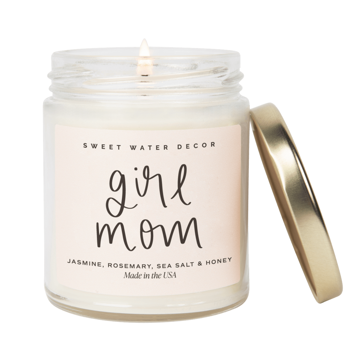 Girl Mom Quote Label Candle - Sweet Water Decor Candle sold by Rosebud & Jo