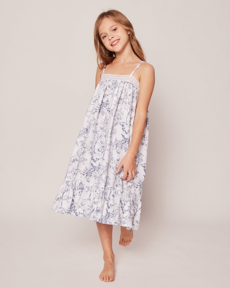 Girl's Twill Lily Nightgown - Petite Plum Baby & Toddler Clothing sold by Rosebud & Jo