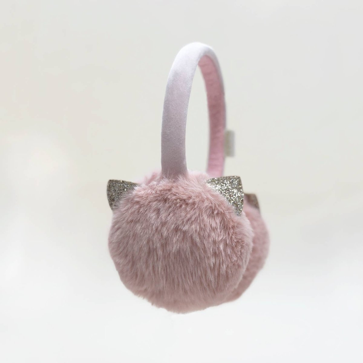 Glitter Cat Earmuffs - Rockahula Kids US Hat sold by Rosebud & Jo