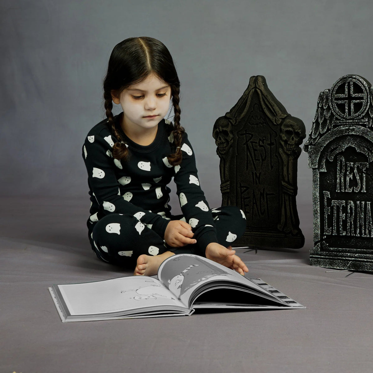 Glow in the Dark Ghost Pajama Set - Petite Lem Baby & Toddler Clothing sold by Rosebud & Jo