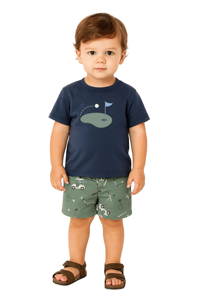 Golf T-Shirt & Short Set - Minibamba Top & Bottom Sets sold by Rosebud & Jo