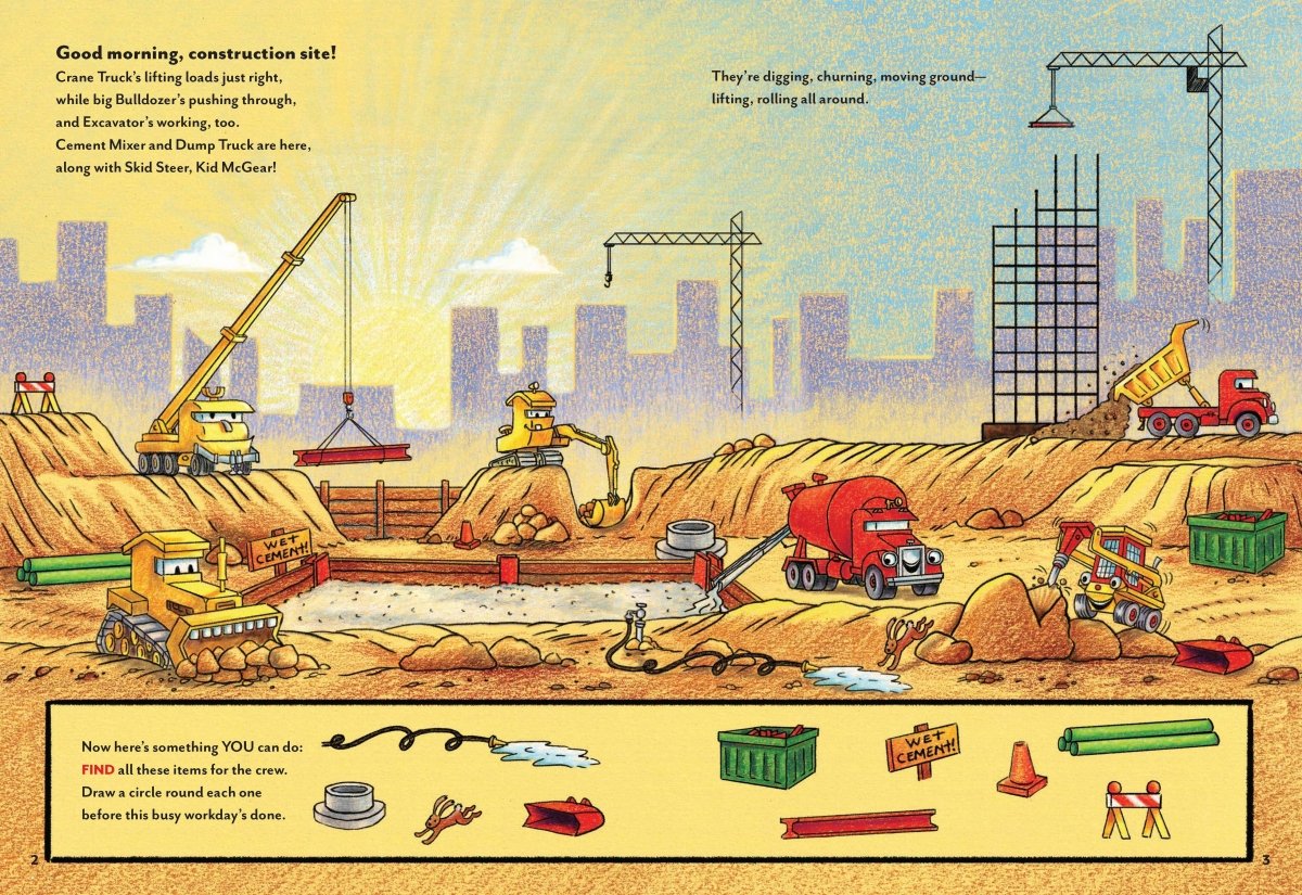 Goodnight, Goodnight, Construction Site Sticker & Activity Book - Chronicle Books Books sold by Rosebud & Jo