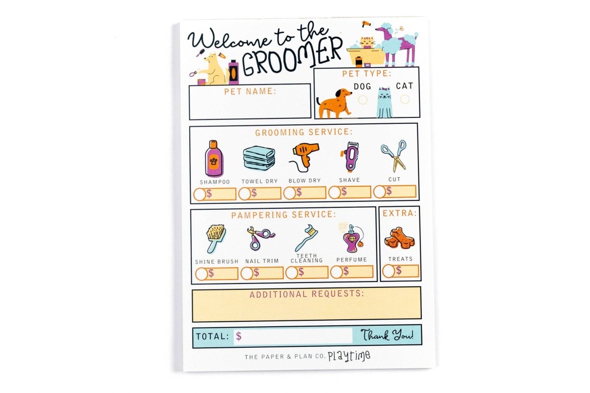 Groomer Playtime Pad® - The Paper and Plan Co. Toys sold by Rosebud & Jo