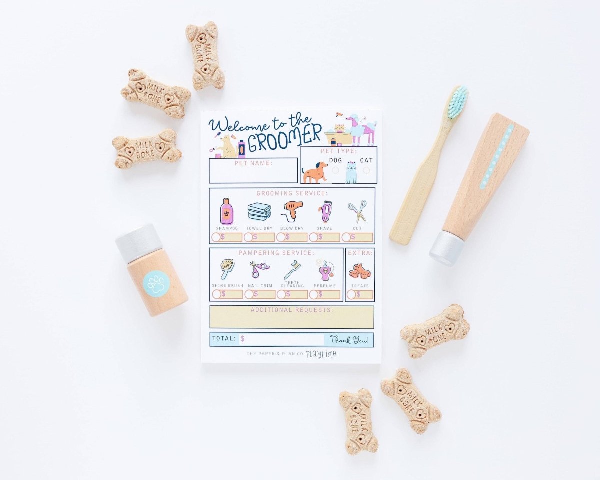 Groomer Playtime Pad® - The Paper and Plan Co. Toys sold by Rosebud & Jo