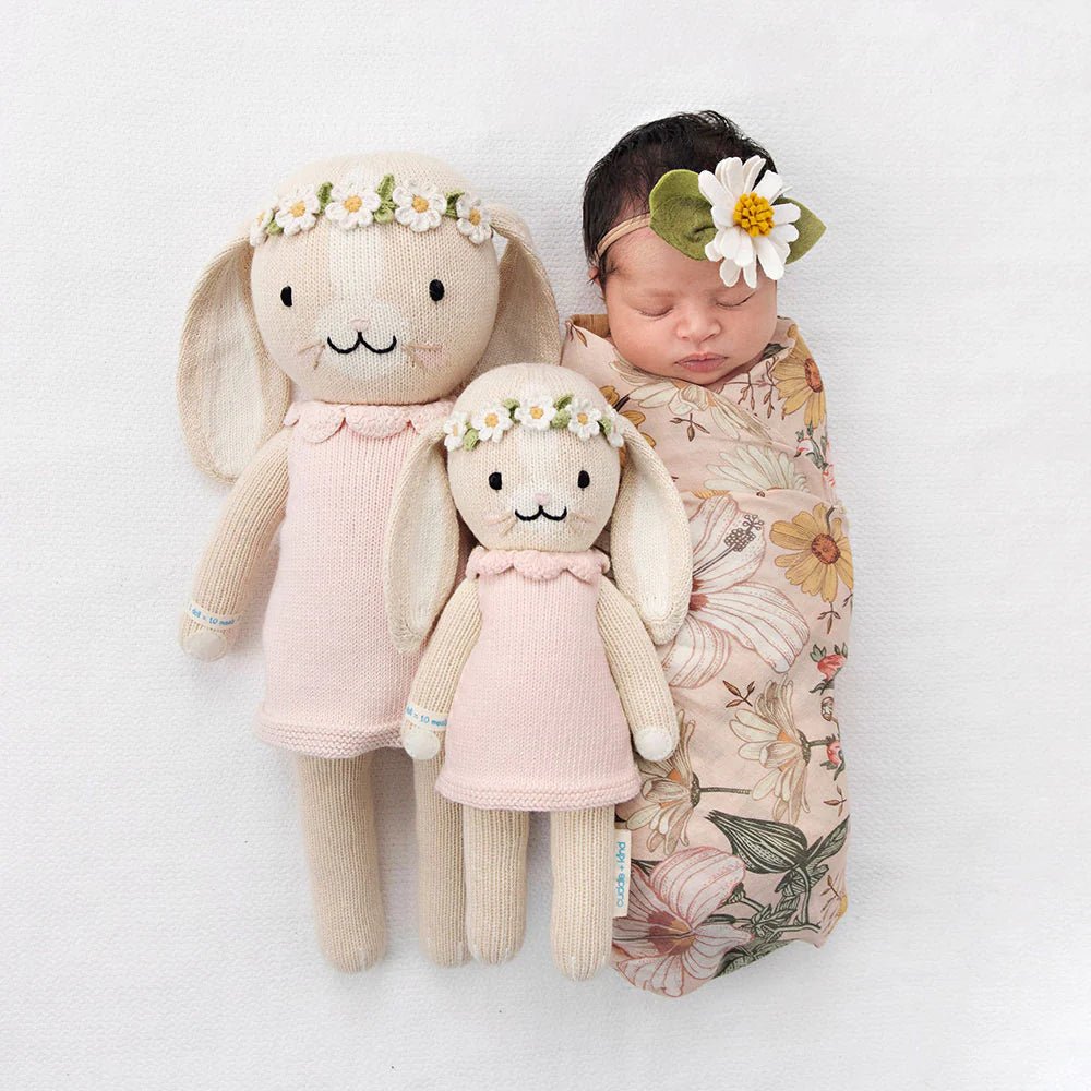 Hannah the Bunny (Blush) - Cuddle + Kind Toys sold by Rosebud & Jo