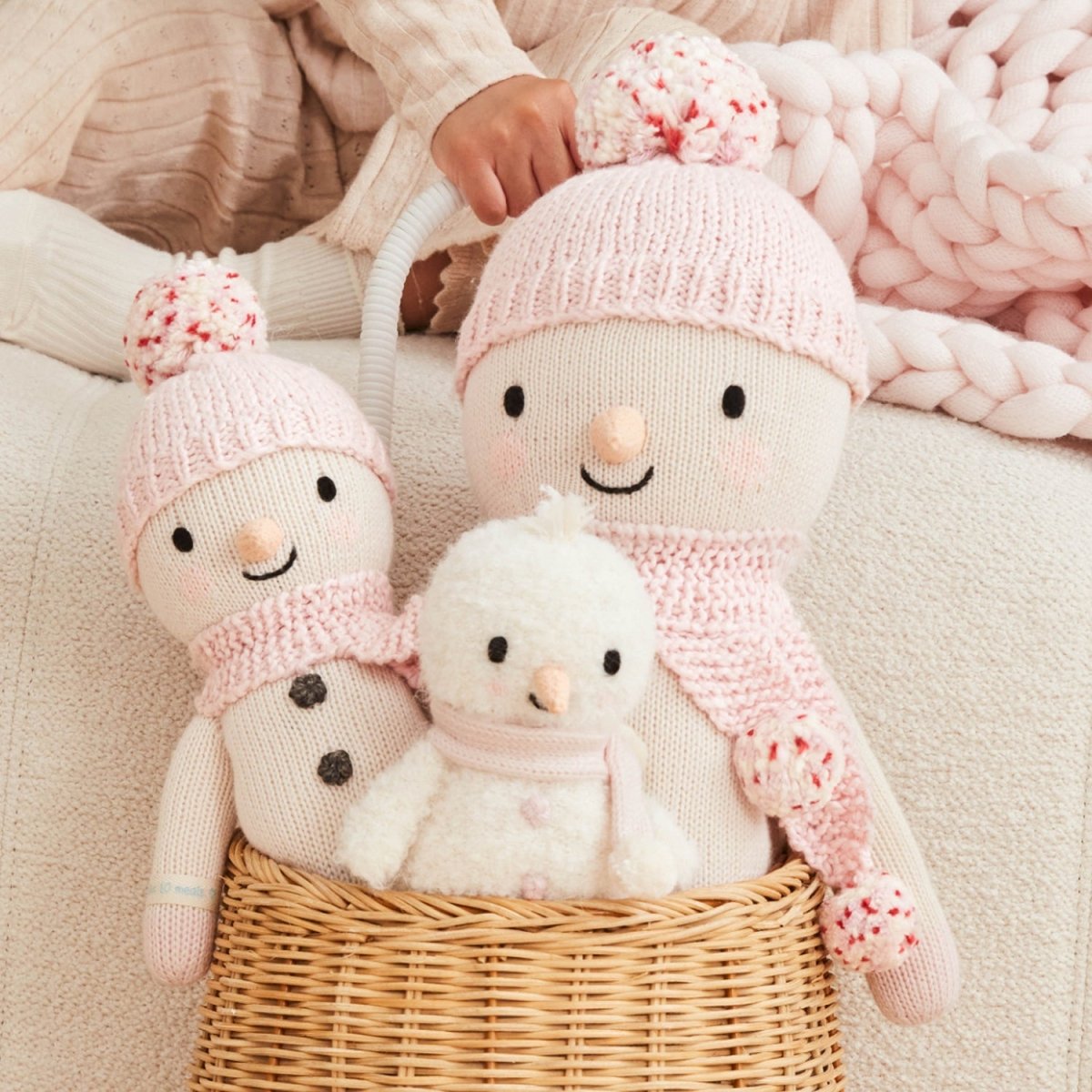 Holly the Snowman - Cuddle + Kind Stuffed Animals sold by Rosebud & Jo