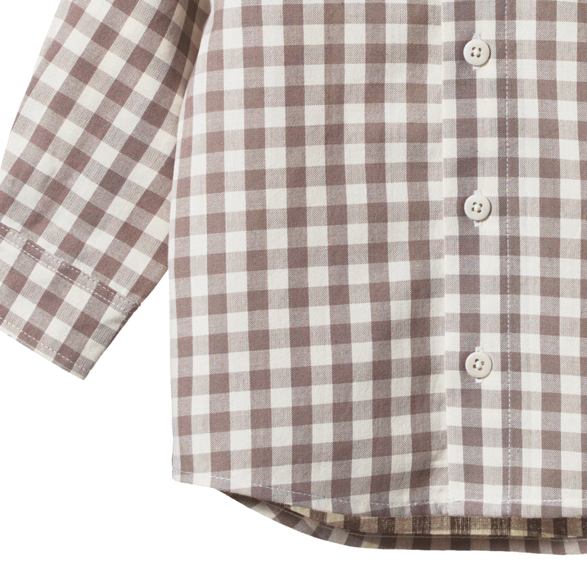Ira Button Up in Cub Check - Nature Baby Baby & Toddler Clothing sold by Rosebud & Jo