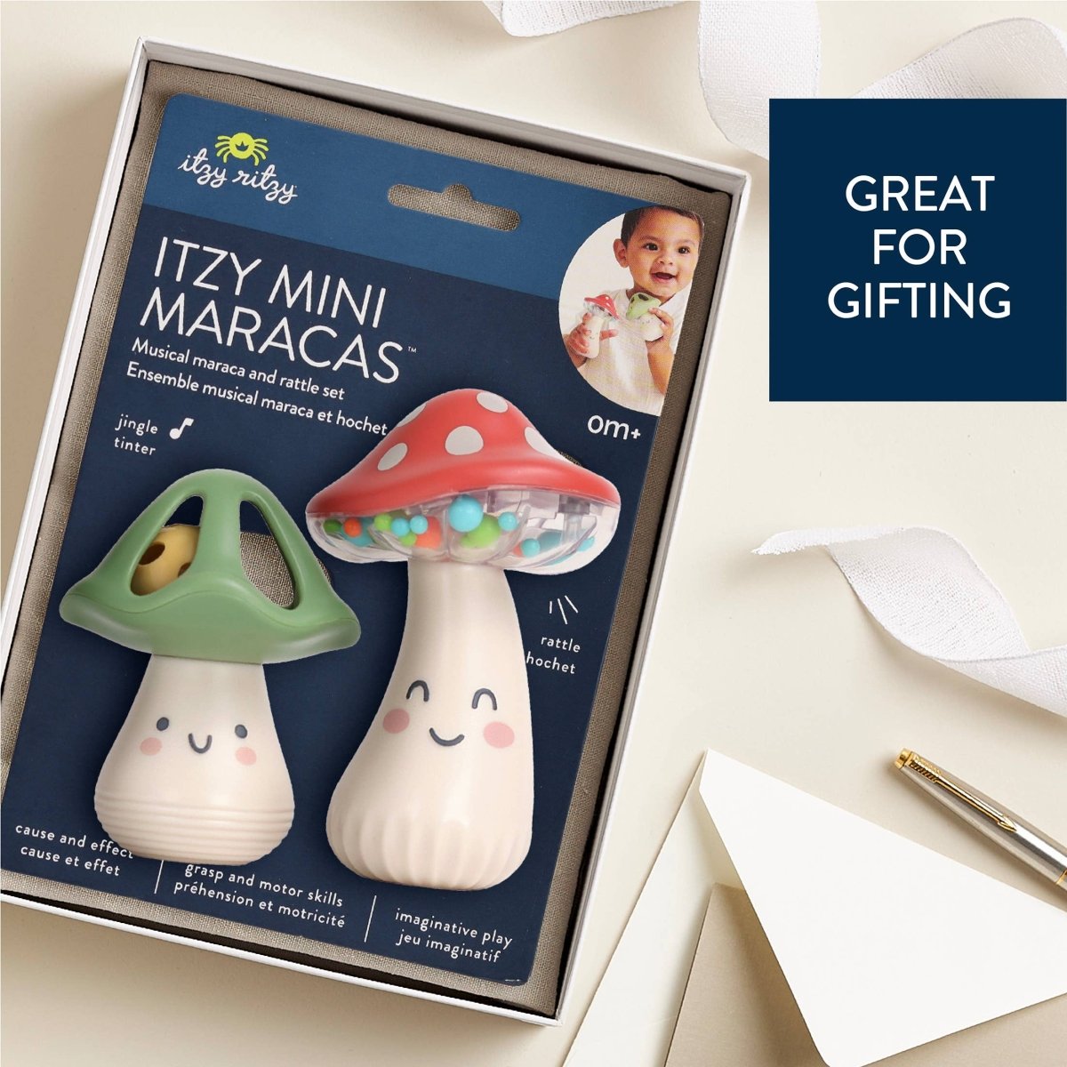 Itzy Mini Maracas - Itzy Ritzy Toy sold by Rosebud & Jo