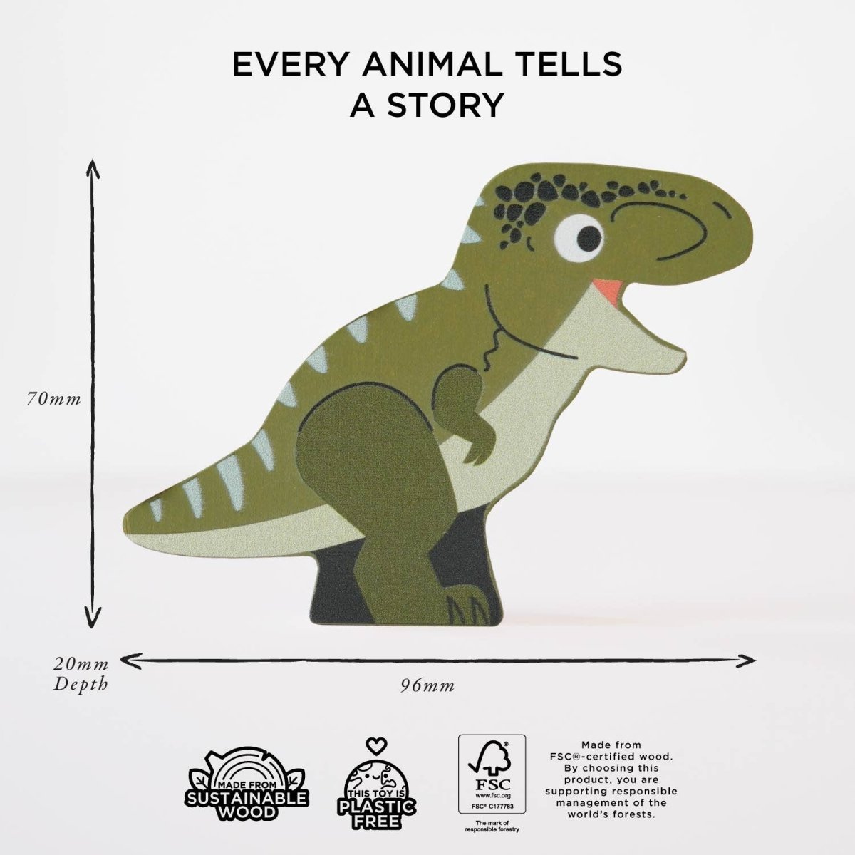 Jurassic Stacking Dinosaurs & Bag - Le Toy Van, Inc. Toys sold by Rosebud & Jo