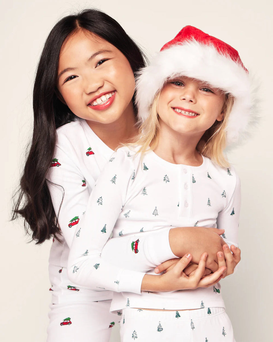 Kid's Pima Snug Fit Pajama Set in Holiday Journey - Petite Plum Baby & Toddler Clothing sold by Rosebud & Jo