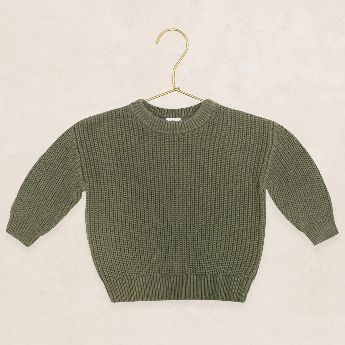 Knit Chunky Sweater - Olive - Lou Lou & Company Tops sold by Rosebud & Jo