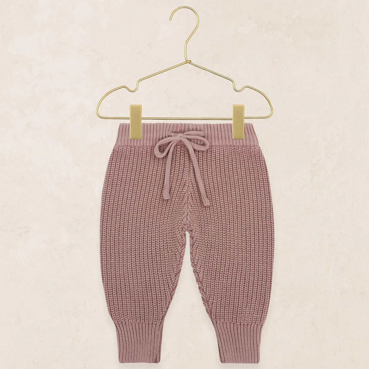 Knit Jogger Pants - Mauve - Lou Lou & Company Bottoms sold by Rosebud & Jo