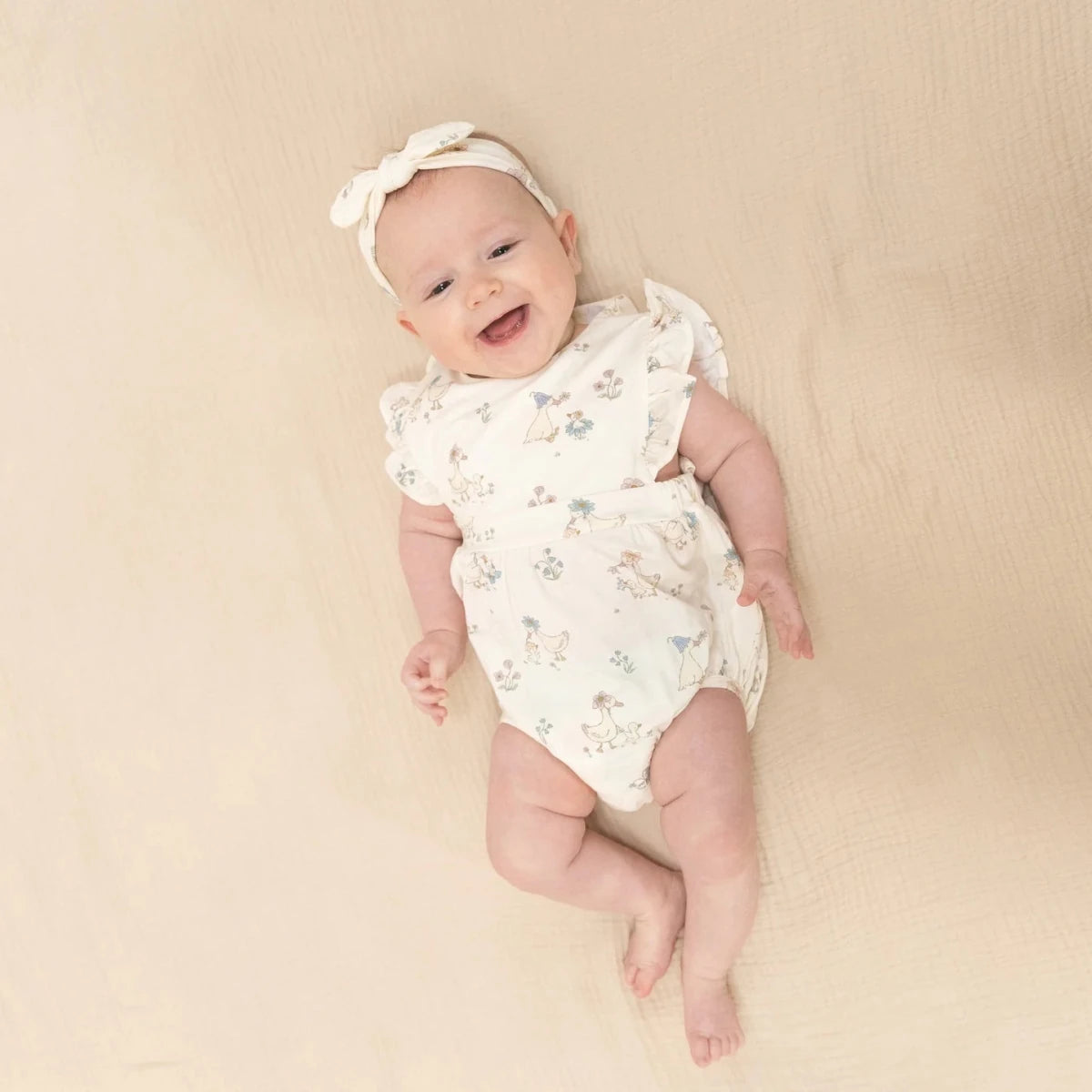 Knot Headband - Flower Ducklings - Angel Dear Hair Accessories sold by Rosebud & Jo