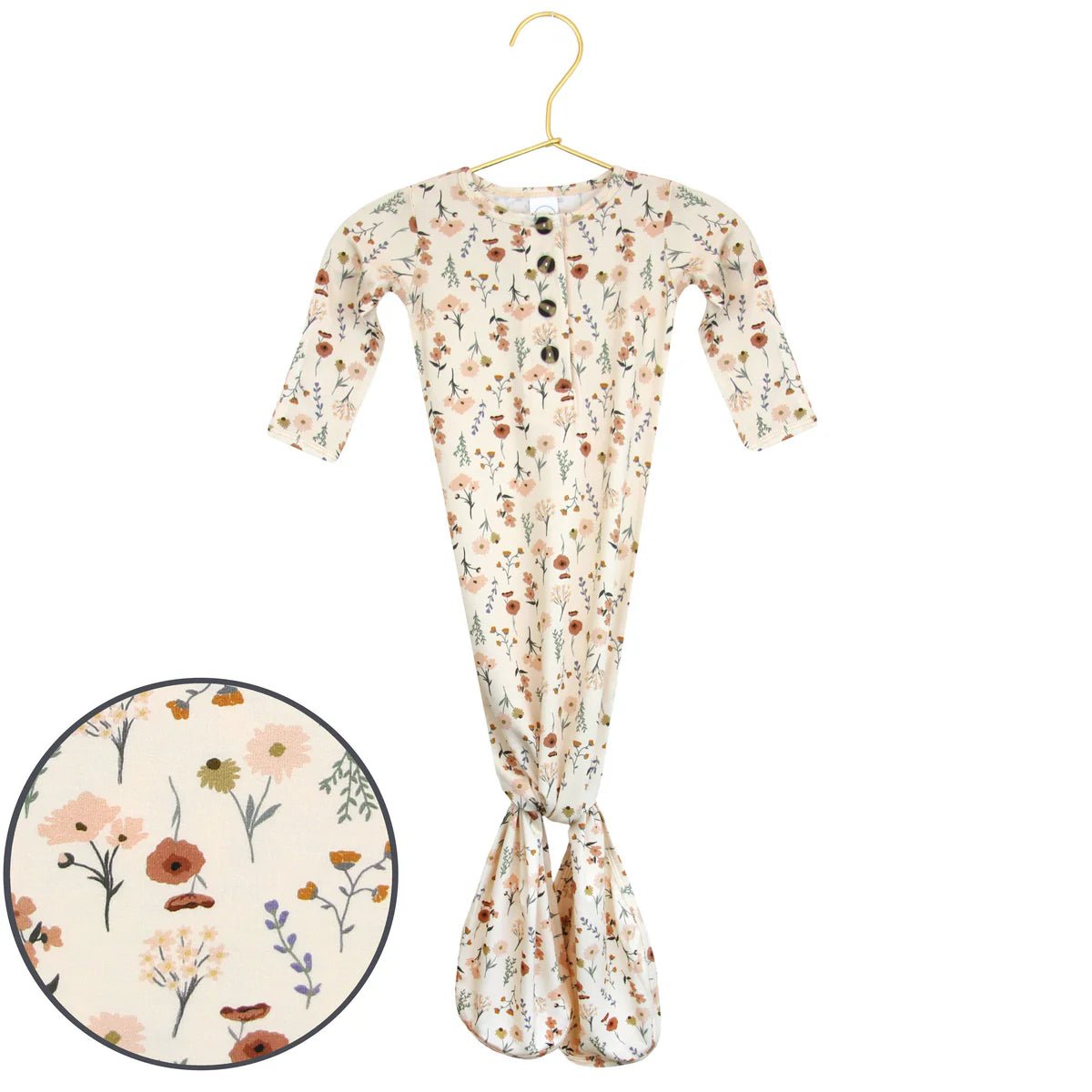 Knotted Gown - Classic - Lou Lou & Company Baby & Toddler Clothing sold by Rosebud & Jo