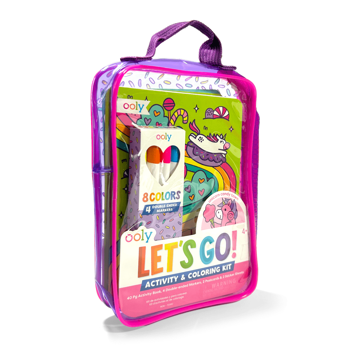 Let's Go! Activity & Coloring Kit - Unicorn Candy Town - OOLY Art sold by Rosebud & Jo
