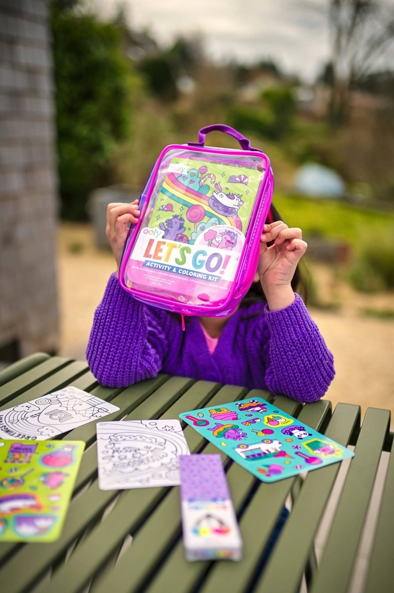 Let's Go! Activity & Coloring Kit - Unicorn Candy Town - OOLY Art sold by Rosebud & Jo