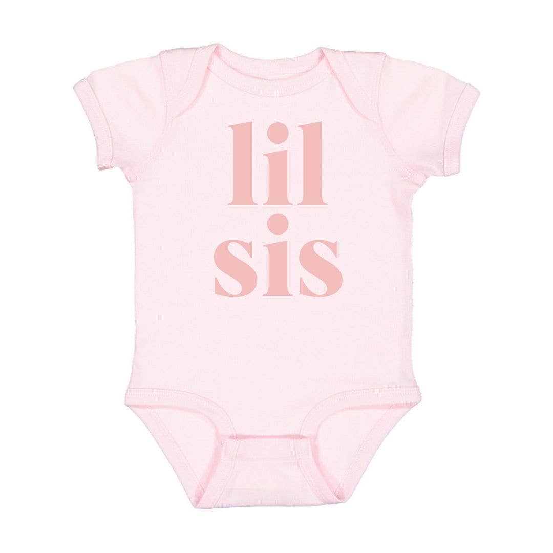 Lil Sis Short Sleeve Bodysuit - Sweet Wink Baby & Toddler Clothing sold by Rosebud & Jo