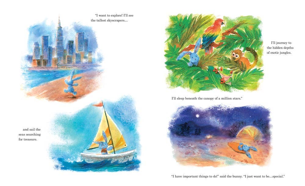 Little Blue Bunny - Sourcebooks sold by Rosebud & Jo