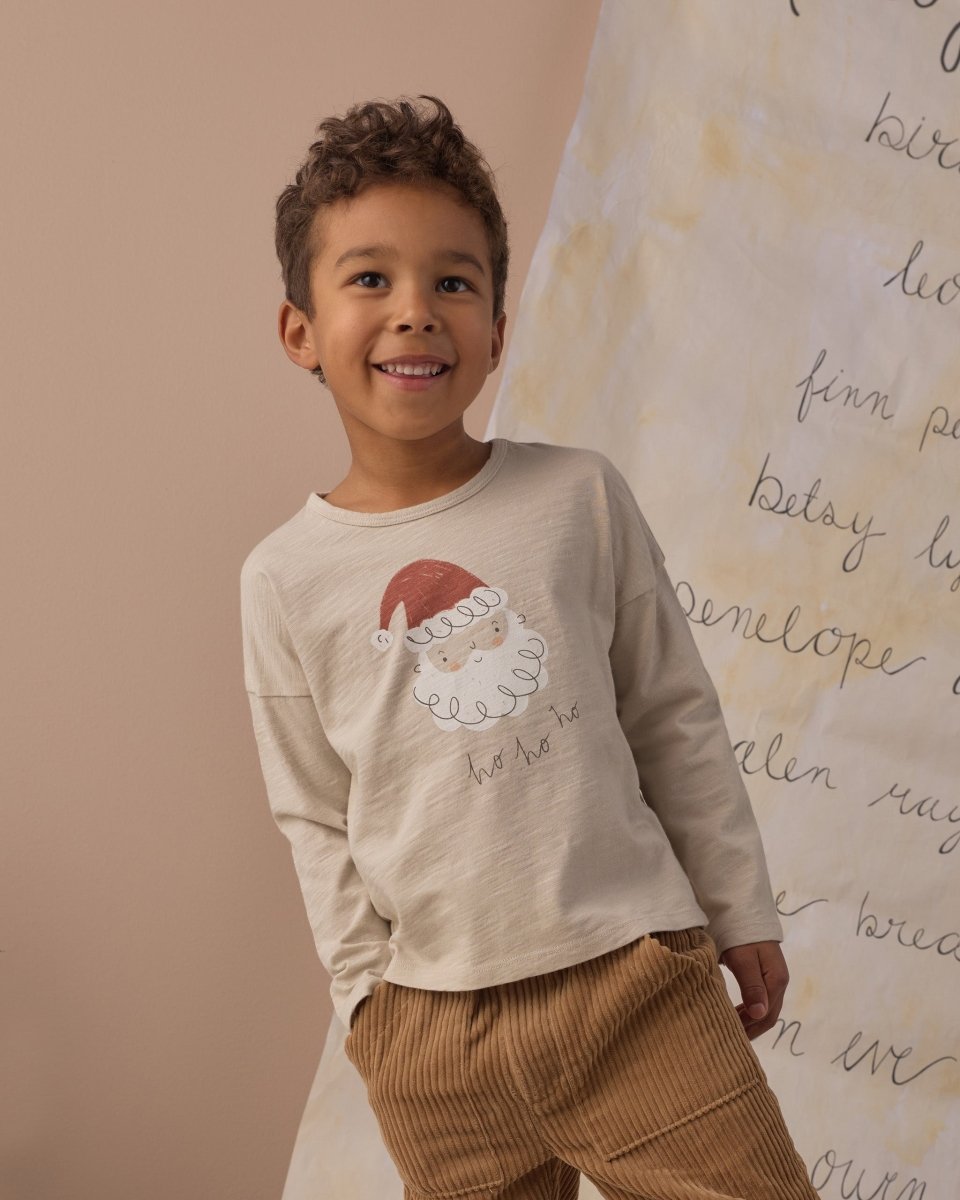 Long Sleeve Tee Santa - Rylee + Cru Tops sold by Rosebud & Jo
