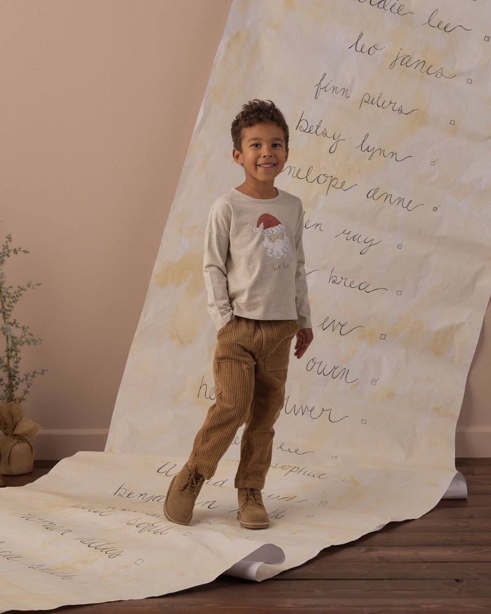 Long Sleeve Tee Santa - Rylee + Cru Tops sold by Rosebud & Jo