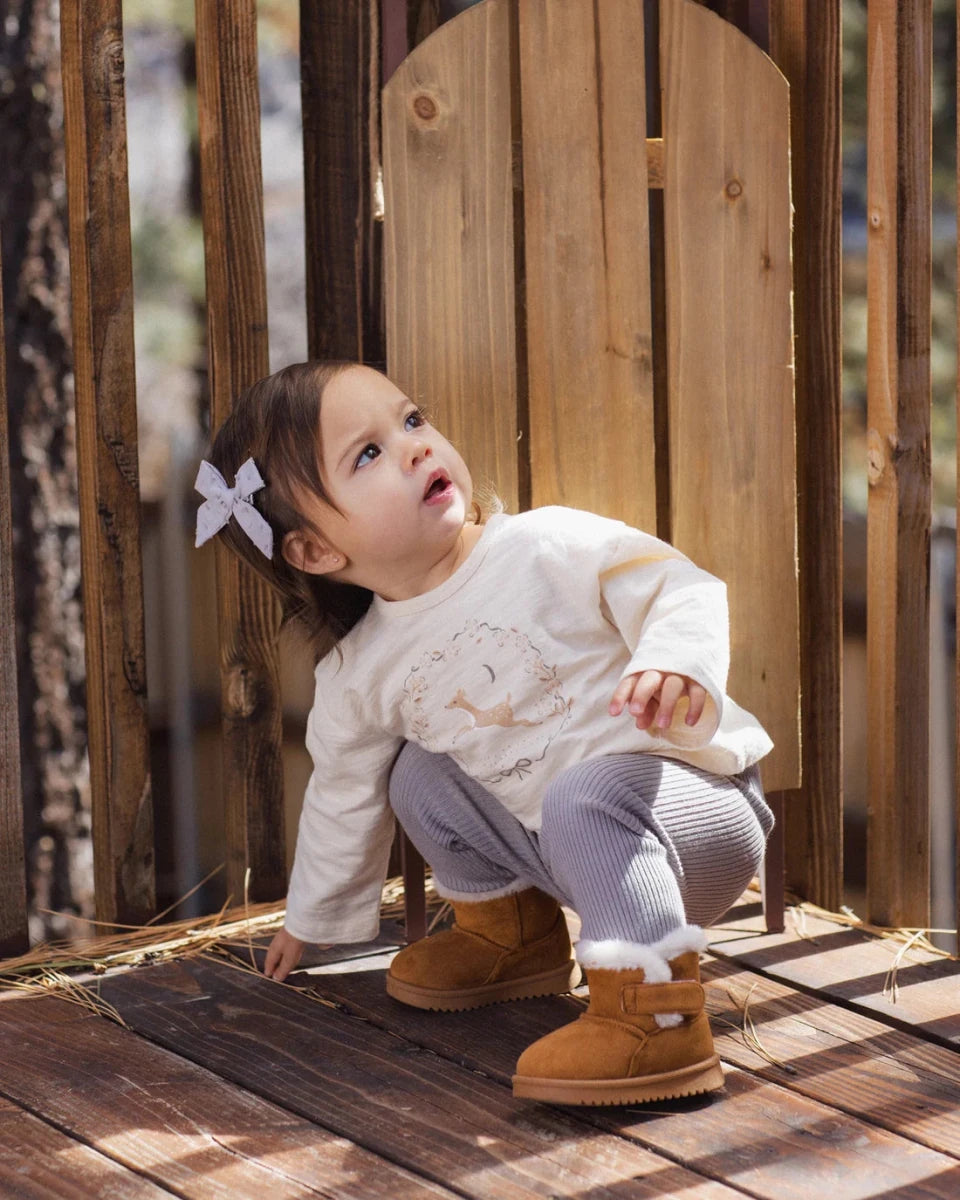 Luna Long Sleeve Fawn - Rylee + Cru Tops sold by Rosebud & Jo